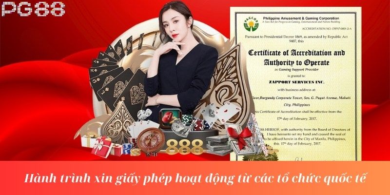 Hành trình xin giấy phép hoạt động từ các tổ chức quốc tế